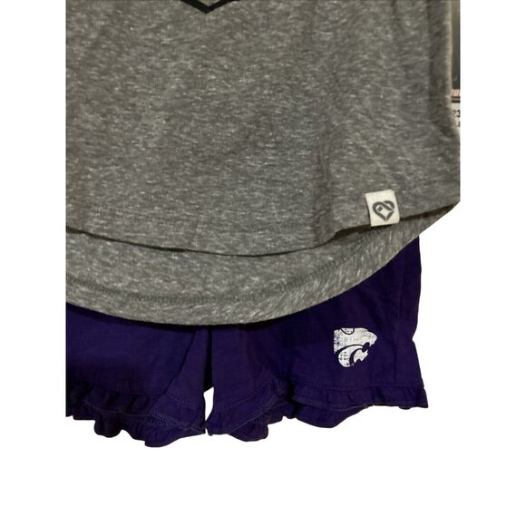 K State Toddler 3T Girls Set Shirt Shorts Colosseum New - Picture 3 of 5